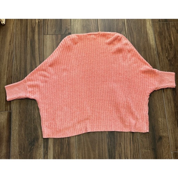 Barefoot Dreams Cozy Chic Lite Ribbed Cardigan Coral Pink Womens L/XL Lounge - Picture 2 of 6
